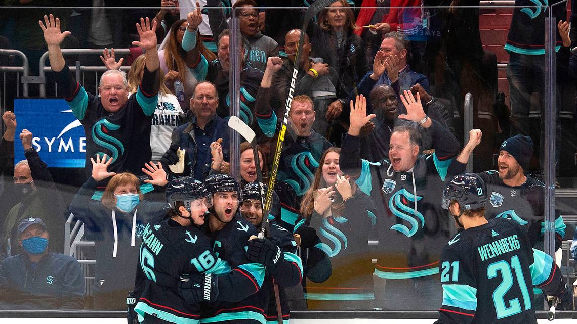 Seattle Kraken Celebrating Home Opener