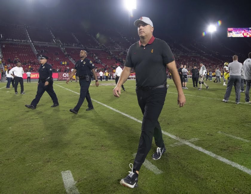 Former USC head coach Clay Helton