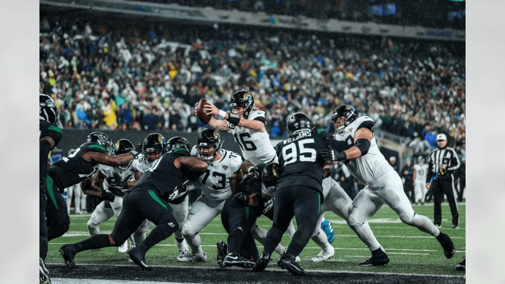 Lawrence dives for the Endzone