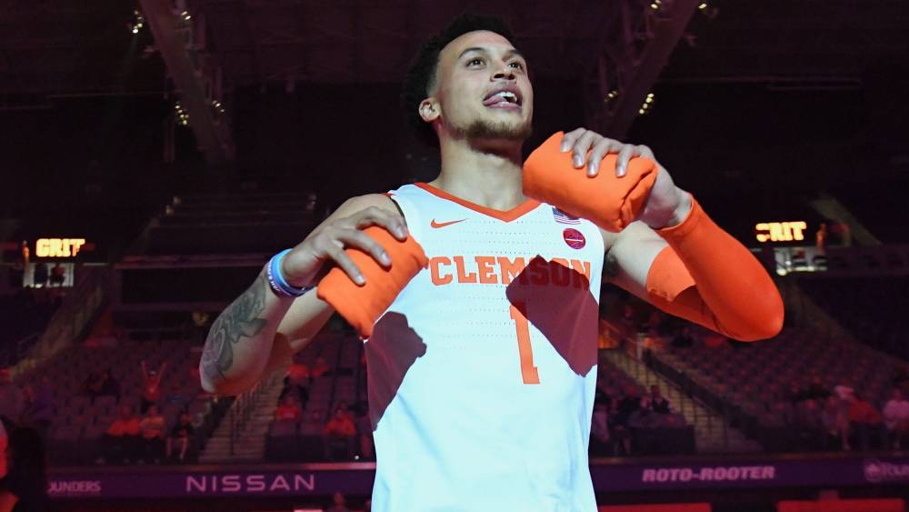Clemson point guard Chase Hunter