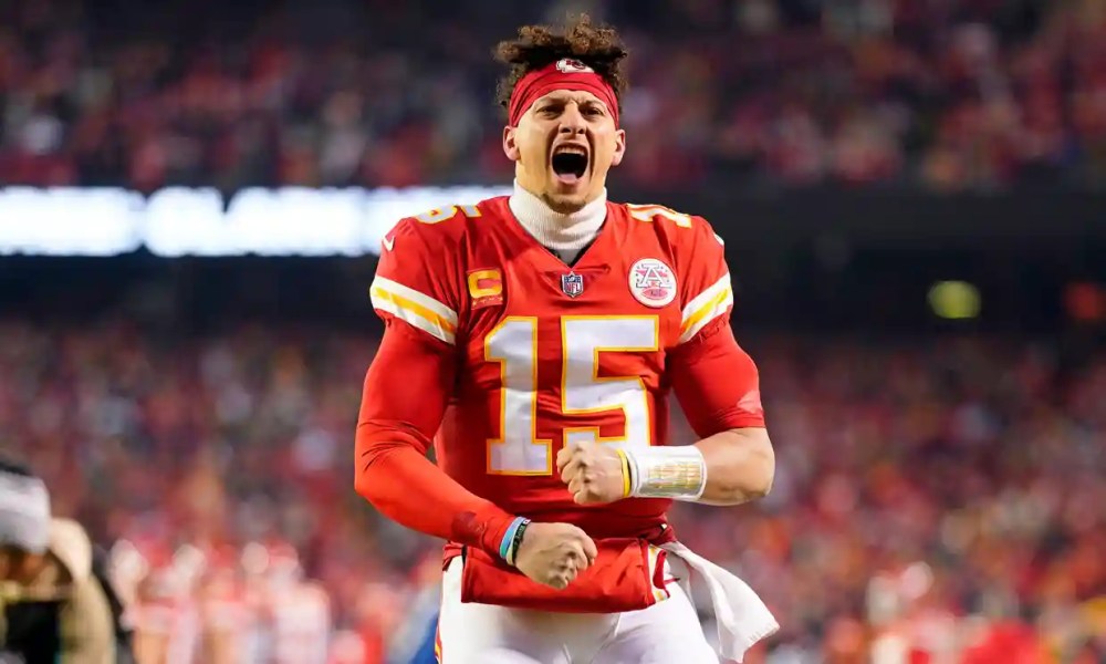 Patrick Mahomes battled injury to lead his team to victory over the Cincinnati Bengals. Photograph: Jay Biggerstaff/USA Today Sports