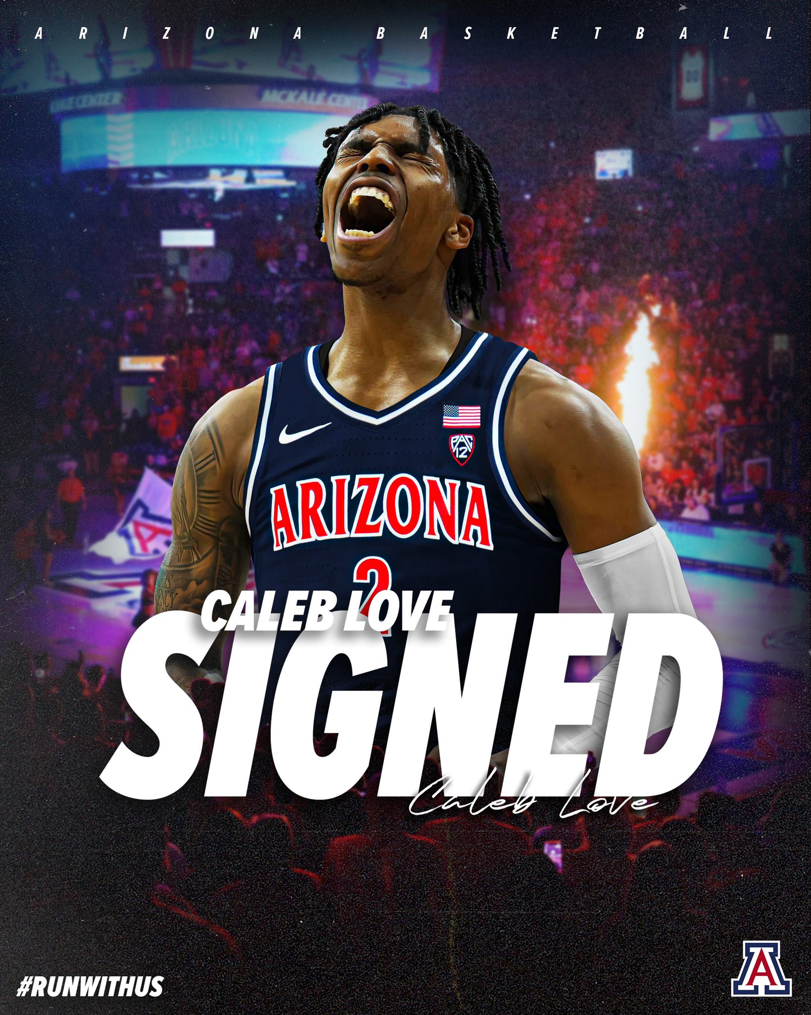 Caleb Love Signs With Arizona