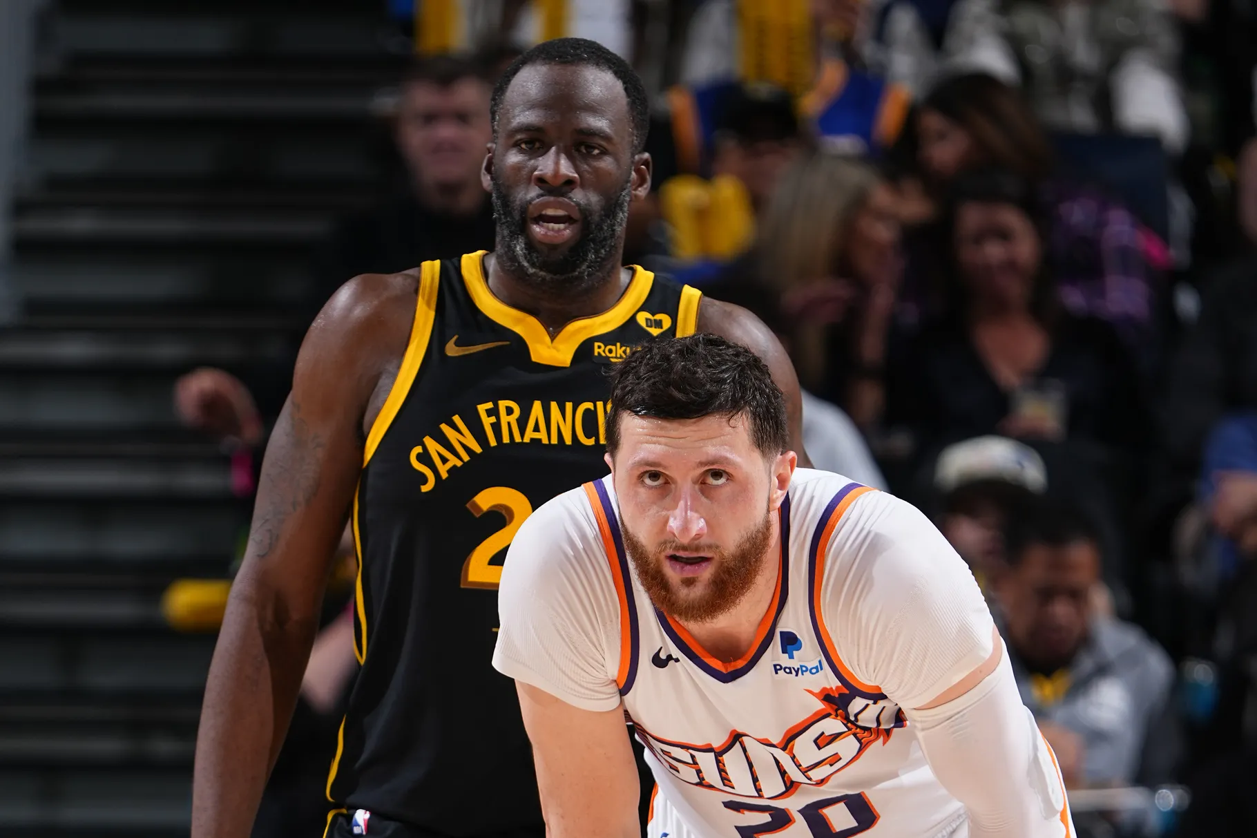 Jusuf Nurkic and Draymond Green