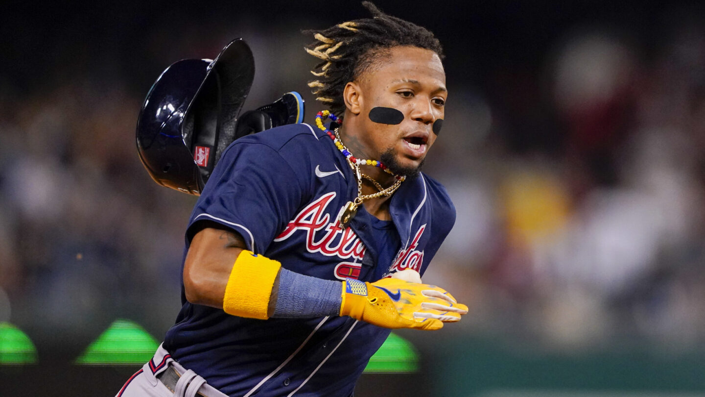 Ronald Acuña Jr. highlights baseball's top outfielders for the 2024 season.