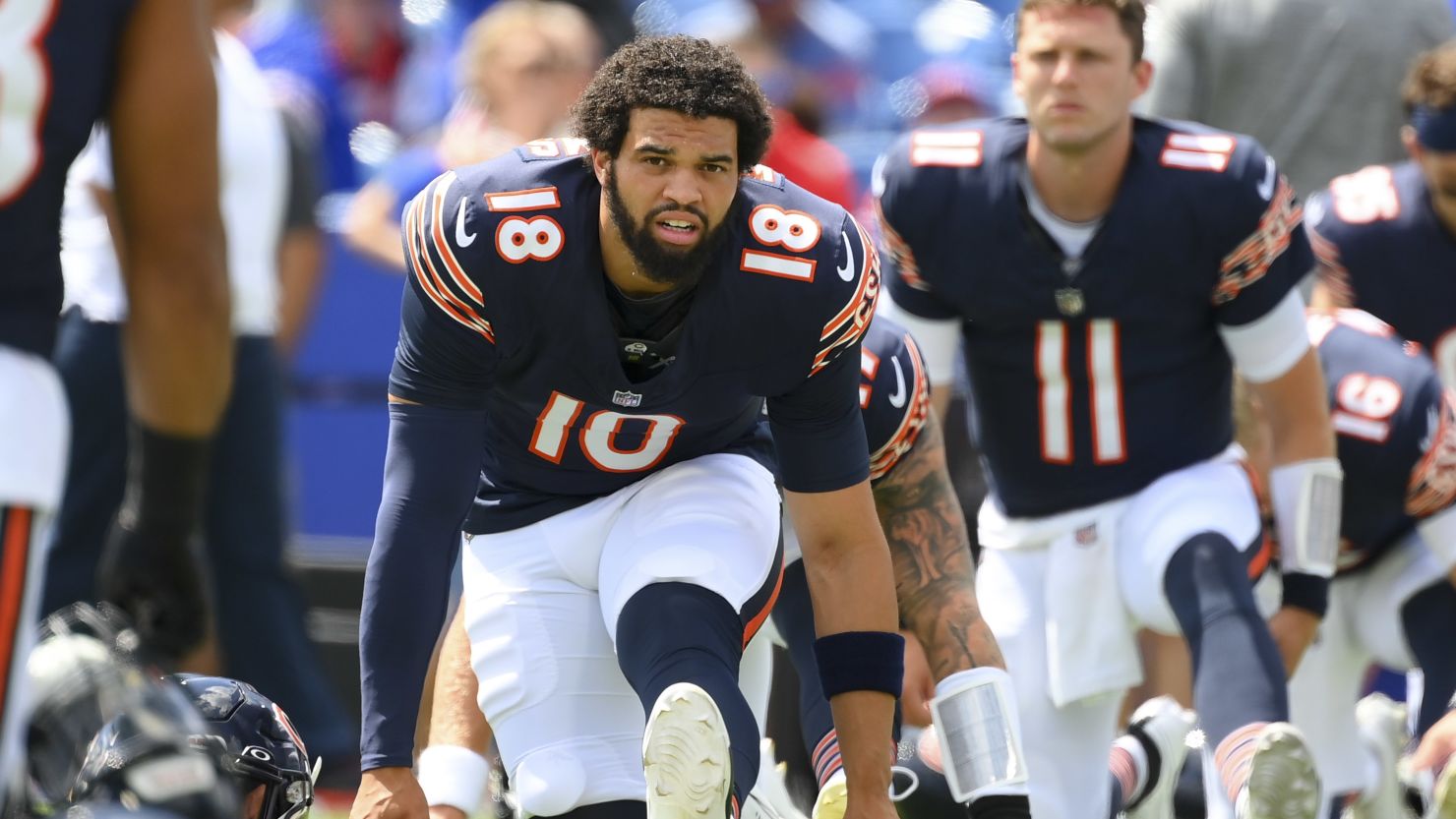 Chicago Bears quarterback Caleb Williams is the leads the top five OROTY candidates for the 2024 NFL season
