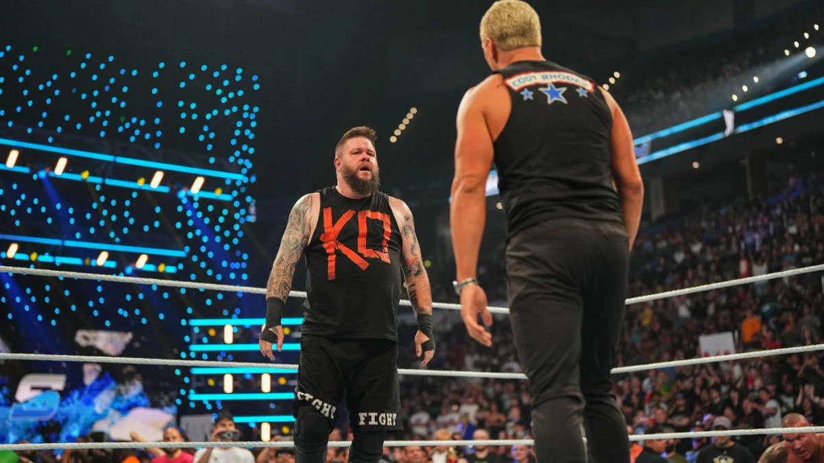 Kevin Owens faces off with Cody Rhodes as the tension rises on an episode of Friday Night SmackDown.